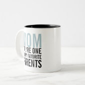 母お気に入りの母の日コーヒーマグ ツートーンマグカップ (正面左)