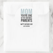 母お気に入りの母の日シール ラウンドシール (バッグ)