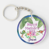 母お洒落の日のフローラ キーホルダー (正面)