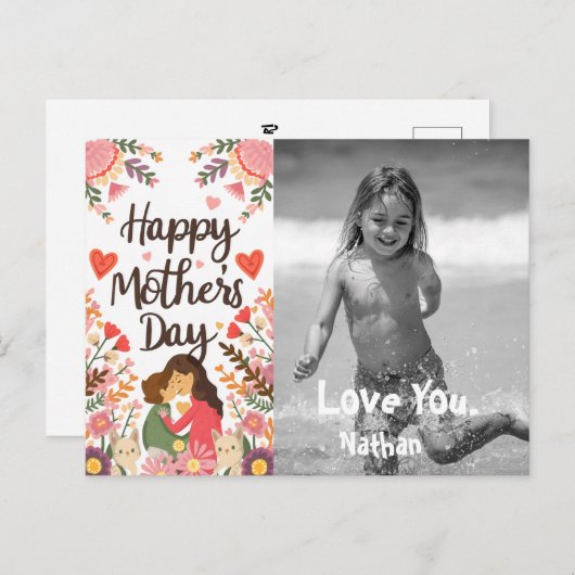 *~*母お洒落母の日AP72写真 シーズンポストカード (正面/裏面)