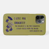 母からの贈り物，パパ，祖母，娘，息子 Case-Mate iPhoneケース (裏面(横))