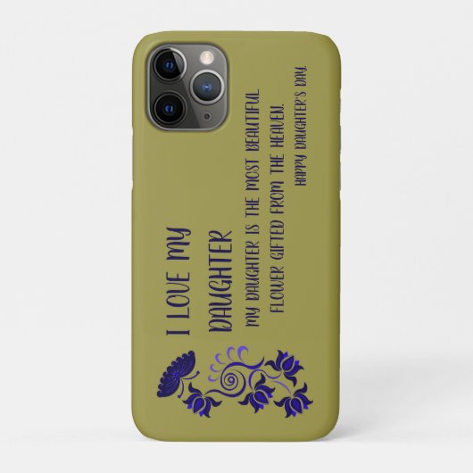 母からの贈り物，パパ，祖母，娘，息子 Case-Mate iPhoneケース (裏)