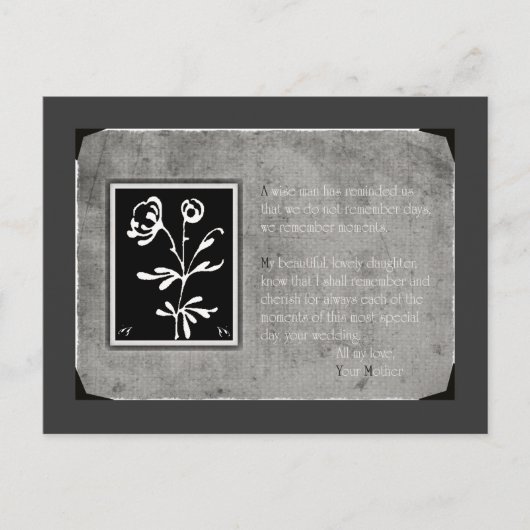 母から娘へのはがき ポストカード (正面)