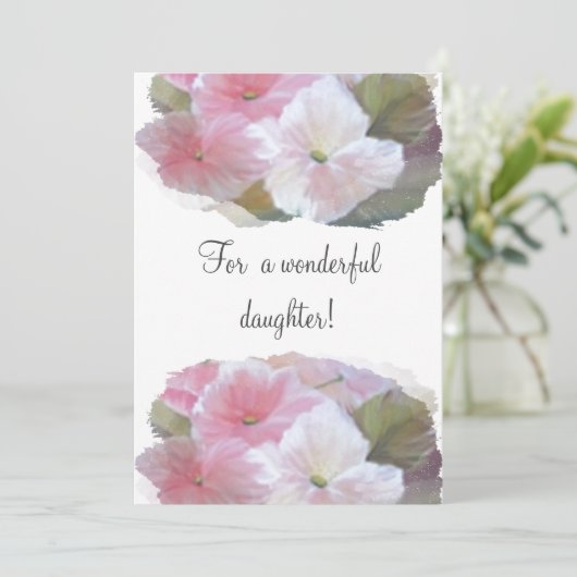 母から娘へフローラフラットホリデーカード シーズンカード (スタンド正面)