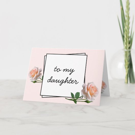 母から娘へ幸せな母の日 カード (正面)