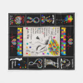 母から息子への自閉症あなたは私の太陽 フリースブランケット (正面(横))