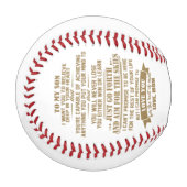 母から息子への贈り物ママを愛してほしい 野球ボール (正面左)