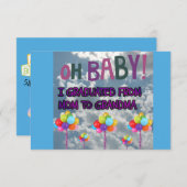 母から祖母まで卒業 案内状 (正面/裏面)