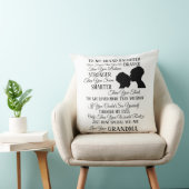 母から私の孫に装飾用クッション クッション (椅子)