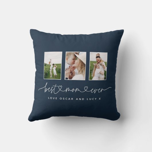 母かわいいモダン脚写真数々のギフトサービングtr クッション (裏面)