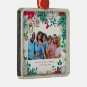 母かわいらしの写真オーナメントギフト付きフローラ メタルオーナメント (右)