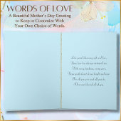 母かわいらしの日に最適なフローラデザイン カード