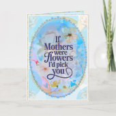 母かわいらしの日に最適なフローラデザイン カード (正面)