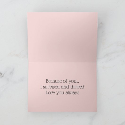 母かわいらしの日のカードと家族 シーズンカード (内部)