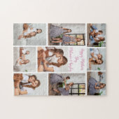 母かわいらしの日の写真コラージュ ジグソーパズル (横)