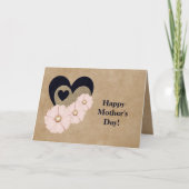 母かわいらしの日カード付/ハート&花 シーズンカード (正面)