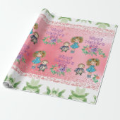 母かわいらしの日フローラキッズラッピング紙 ラッピングペーパー (アンロールド)