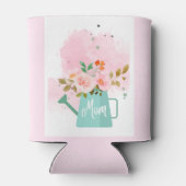 母かわいらしクーラーボックスと花 缶クーラー (裏面)