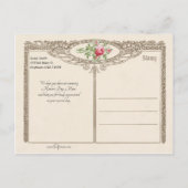 母かわいらしビクトリアンと娘 シーズンポストカード (裏面)