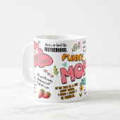 母がおもしろい母の日贈り物をジョークにする コーヒーマグカップ (正面左)