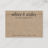 母がクラフトアドバイスカードになることを願う エンクロージャーカード (正面)