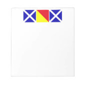 母がフラグを付航海のける ノートパッド (正面)