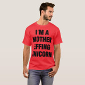 母がユニコーン旅行の贈り物を吐く Tシャツ (正面フル)