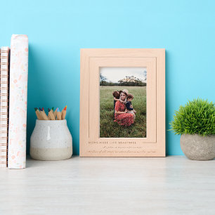 母が人生を美しくする   モダン レーザー彫刻フレーム