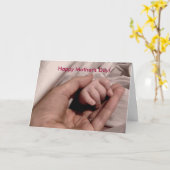 母が初めて幸せな母の日 カード (黄色い花)