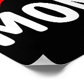 母が大好き！ユーモア溢れる母の日メッセージ - 母 / お母さん / ママ ポスター (角)