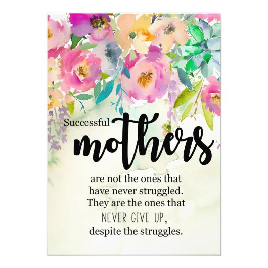 母が成功した母親への贈り物 フォトプリント            (正面)