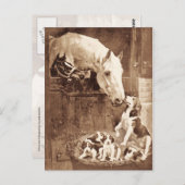 母が挨拶をする ポストカード (正面/裏面)