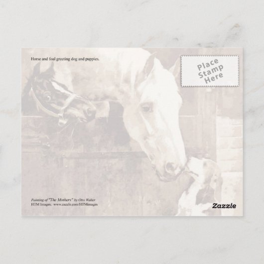 母が挨拶をする ポストカード (裏面)