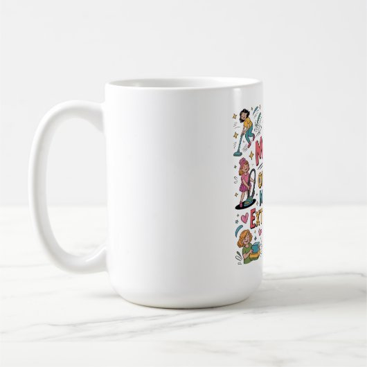 母が日常の瞬間を特別なものにする コーヒーマグカップ (左)