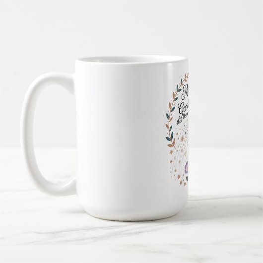 母が植えた花園は永遠に咲き続ける コーヒーマグカップ (左)