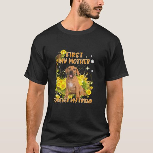 母が永遠に友の母の日の犬 Tシャツ (正面)
