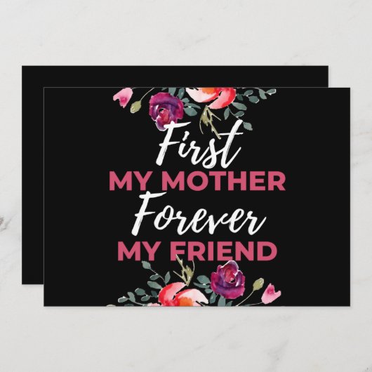 母が永遠の友として初めて シーズンカード (正面/裏面)