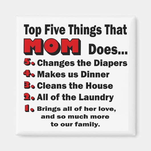 母が磁石を使う上位5つのもの マグネット (正面)