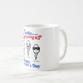 母が私たち感謝していの家族を飲み込まない日 コーヒーマグカップ (正面右)