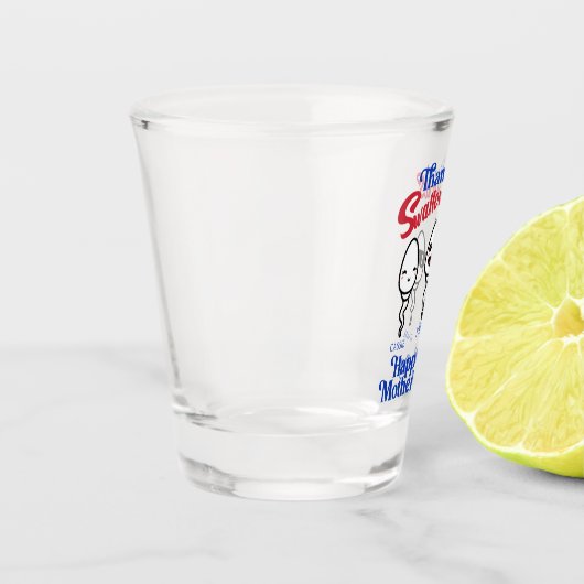 母が私たち感謝していの家族を飲み込まない日 ショットグラス (左)