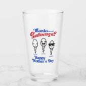 母が私たち感謝していの家族を飲み込まない日 タンブラーグラス (正面)