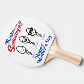 母が私たち感謝していの家族を飲み込まない日 卓球ラケット (横)