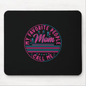 母が私を呼お気に入りのび出すプレゼント マウスパッド (正面)