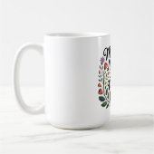 母が種を育てて大きな樺に コーヒーマグカップ (左)