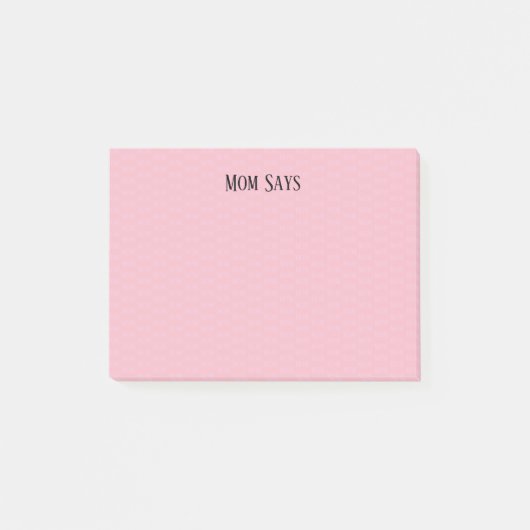 母が言パターン（の模様が）あるう ポストイット (正面)