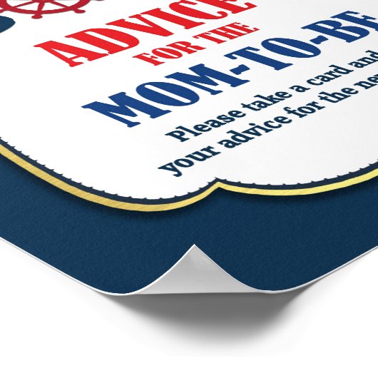 母が赤ちゃんシャワーを浴びるアドバイス ポスター (角)