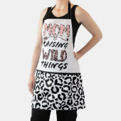 母が野生の物を育てる引用文おもしろいレオパード印刷 エプロン (インサイチュ)