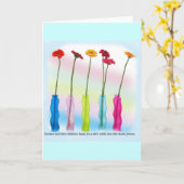 母が… カード (黄色い花)