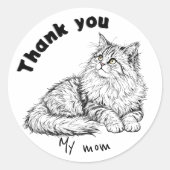 母さんありがとう ラウンドシール (正面)