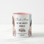 母さんが世界中のシック·マザー·ギフト写真 マグカップ (中央)